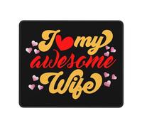 Alfombrilla De Ratón Amo A Mi Maravillosa Esposa Alfombra Escritorio Tapete Escritorio Especial para Gamers Alfombrilla Gaming para Ratón para Escritorio Escritorio Ordenador Oficina 25X30Cm