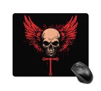 Alfombrilla De Ratón Ángeles-Cráneo Alfombrilla Ratón Ordenador Lavable Duraderos Mouse Pad, para Portátil, Ordenador, Oficina, 25x30cm