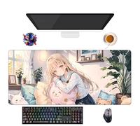 Alfombrilla de ratón Anime Angel Next Door Spoils Me Rotten Shiina Mahiru | Alfombra Gamer XXL (90 x 40 cm) | Base antideslizante + superficie suave | Perfecto para oficina y juegos (1)