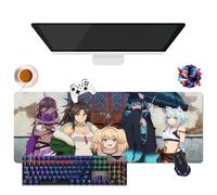 Alfombrilla de ratón Anime Brilliant Healer's New Life in the Shadows | Alfombrilla de ratón impermeable extra grande | Base de goma antideslizante para PC, portátil, e-Sport (2, 31,5" × 11,8" × 0,12