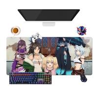 Alfombrilla de ratón Anime Brilliant Healer's New Life in The Shadows | Alfombrilla de ratón impermeable extra grande | Base de goma antideslizante para PC, portátil, e-Sport (2, 35,4" × 15,7" × 0,12