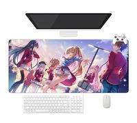 Alfombrilla de ratón Anime Classroom of The Elite, Alfombra XXL lavable con bordes reforzados (90 cm x 40 cm x 3 mm), superficie duradera y antideslizante (c)