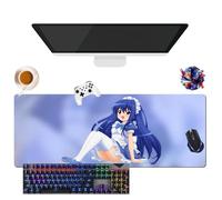 Alfombrilla de ratón Anime Fairy Tail Lucy Erza Wendy Mirajane | Alfombrilla de ratón impermeable extra grande | Base de goma antideslizante para PC, portátil, e-Sport (1, 31,5" × 11,8" × 0,12")