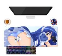 Alfombrilla de ratón Anime Fairy Tail Lucy Erza Wendy Mirajane | Alfombrilla de ratón impermeable extra grande | Base de goma antideslizante para PC, portátil, e-Sport (5, 31,5" × 11,8" × 0,12")