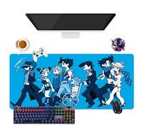 Alfombrilla de ratón Anime JoJo's Bizarre Adventure | Alfombrilla de ratón impermeable extra grande | Base de goma antideslizante para PC, portátil, e-Sport (8, 35,4" × 15,7" × 0,12")