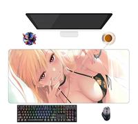 Alfombrilla de ratón Anime My Dress-Up Darling Kitagawa Marin | Alfombra Gamer XXL (90 x 40 cm) | Base antideslizante + superficie suave (5)