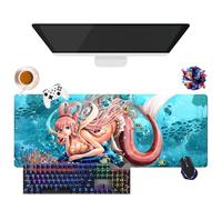Alfombrilla de ratón Anime One NaMi Nico Robin Piece | Alfombrilla de ratón lavable gigante XL | Enchufe antideslizante + bordes reforzados (1, 31,5" × 11,8" × 0,12")