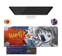 Alfombrilla de ratón Anime One NaMi Nico Robin Piece | Alfombrilla de ratón lavable gigante XL | Enchufe antideslizante + bordes reforzados (3, 31,5" × 11,8" × 0,12")