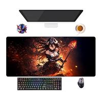 Alfombrilla de ratón Anime Overlord Albedo Shalltear | Alfombrilla de ratón XXL impermeable (90 cm x 40 cm x 3 mm) | Base antideslizante de goma (1)