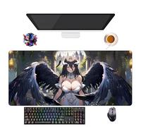Alfombrilla de ratón Anime Overlord Albedo Shalltear | Alfombrilla de ratón XXL impermeable (90 cm x 40 cm x 3 mm) | Base antideslizante de goma (15)