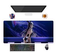 Alfombrilla de ratón Anime Rascal Does Not Dream of Bunny Girl Senpai Sakurajima Mai | Alfombra XXL lavable con bordes reforzados (90 cm x 40 cm x 3 mm) | Superficie duradera y antideslizante (12)