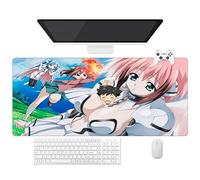 Alfombrilla de ratón Anime Sora no Otoshimono Heaven's Lost Property Ikaros, Alfombra Gamer XXL (90 x 40 cm), Base antideslizante + superficie suave (b)
