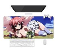 Alfombrilla de ratón Anime Sora no Otoshimono Heaven's Lost Property Ikaros, Alfombra Gamer XXL (90 x 40 cm), Base antideslizante + Superficie Suave (a)