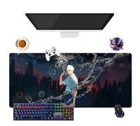 Alfombrilla de ratón Anime Summer Hikaru Died | Alfombrilla de ratón impermeable extra grande | Base de goma antideslizante para PC, portátil, e-Sport (2, 35,4" × 15,7" × 0,12")