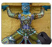 Alfombrilla de ratón Antideslizante, Base de Goma Antideslizante de la Estatua de Buda del Palacio Real Buddah Buda