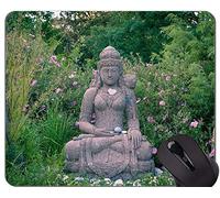 Alfombrilla de ratón Antideslizante, Base de Goma Antideslizante de la Estatua de Buda del Palacio Real Buddah Buda