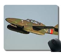 Alfombrilla de ratón Antideslizante de Mousepad, Messerschmitt Me 262 Avión de Combate portátil de avión Alfombrilla de ratón Juego Alfombrilla de ratón