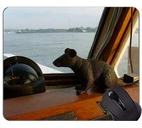 Alfombrilla de ratón Antideslizante para Juegos de Goma, Alfombrillas de ratón Tipo Rata con brújula Dorada de Mapa Mundial