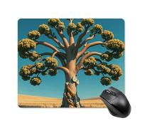Alfombrilla De Ratón Árbol De Los Sueños Alfombrilla Ratón Ordenador Resistente A La Abrasión Mouse Pad Pequeña, para Oficina, Ordenador, 25x30cm