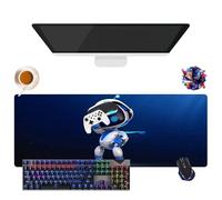 Alfombrilla de ratón Astro Game Bot | Alfombrilla de ratón Gamer XL | Uso Oficina, Estudio y Hogar | Base Antideslizante + Superficie Suave (4, 31,5" × 11,8" × 0,12")