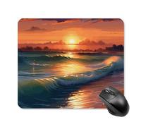 Alfombrilla De Ratón, Atardecer Junto Al Mar Portátil Alfombrilla Gaming Mejora La Precisión Y La Velocidad Mouse Mat para Oficina Ordenador Juegos 25X30Cm