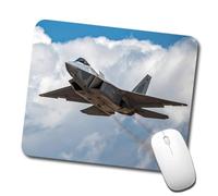 Alfombrilla De Raton Avión De Combate F-22 Raptor En Vuelo De Las Fuerzas Armadas De EE. UU. Alfombrillas Cuadradada Portátil Mousepad Impermeable Alfombrillas para Computadora Home Office Pc S