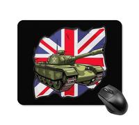 Alfombrilla De Ratón Bandera Británica De La Segunda Guerra Mundial Alfombrilla De Ratón Rectangular con Base De Goma Antideslizante Antideslizante Mouse Pad, para Oficina, Ordenador, 25x30cm