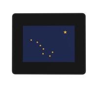 Alfombrilla De Raton Bandera De Alaska Alfombrillas Cuadradada con Base De Goma Alfombrillas Portátil Mousepad para Computadora Oficina Home Office M