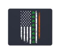 Alfombrilla De Ratón Bandera Irlandesa De Estados Unidos Suave Alfombrilla para Ratón Portátil Tapete Escritorio para Juegos Trabajo Hogar 10X12In