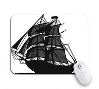 Alfombrilla De Ratón Barco Pirata De Vela Colonial Velas Barco Guerra Revolucionaria Vuelo Alfombrilla Gaming Cómoda Antideslizante Mouse Pad, Para Portátil, Ordenador, 25 x 30cm