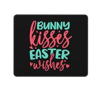 Alfombrilla De Ratón Besos De Conejito Deseos De Pascua Gaming Tapete Lavable Protector Escritorio Duradera Accesorios Ordenador para Oficina Pc Mac 25X30Cm
