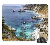 Alfombrilla De Ratón, Big Sur California Pacífico Mar Naturaleza Océano Costa Alfombrilla De Ratón para Juegos Antideslizante Gaming Mouse Pad Ergonómico Alfombrilla Raton para Pc 25X30Cm