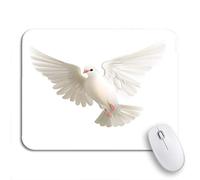 Alfombrilla De Ratón Bird Pájaro White Letra Cielo Esperanza Paz Ala Alfombrilla Raton Con Bordes Cosidos Alfombrilla Ratón Ordenador, Para Hogar, Oficina, 25 x 30cm