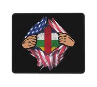 Alfombrilla De Ratón Blood Inside Me Central African Republic Flag Alfombra Raton Multifuncional Mousepad Protector Mouse Pad para Trabajo Pc Oficina 25X30CM
