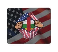 Alfombrilla De Ratón Blood Inside Me Central African Republic Flag Mouse Pad Duraderos Mousepad Antideslizamiento Tapete Escritorio para Pc Trabajo Ordenador 25X30CM