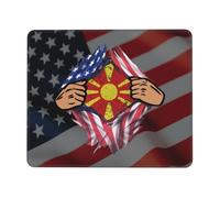 Alfombrilla De Ratón Blood Inside Me North Macedonia Flag Mouse Pad Multifuncional Mousepad Protector Tapete Escritorio para Oficina Trabajo Pc 25X30CM