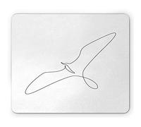 Alfombrilla De Ratón Boceto Artístico Simple Y Garabato Hecho A Mano, Diseño De Línea De Garabatos, Detalles Lineales Alfombrilla Gaming Personalizada Mouse Pad Pequeña, para Portátil, 25x30cm