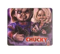 Alfombrilla de ratón Bride Of Chucky con borde cosido, base de goma antideslizante, tejido de licra lavable, compatible con ordenadores y