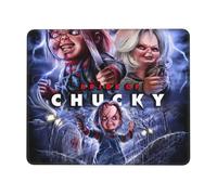 Alfombrilla de ratón Bride Of Chucky con borde cosido, base de goma antideslizante, tejido de licra lavable, compatible con ordenadores y