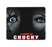 Alfombrilla de ratón Bride Of Chucky con borde cosido, base de goma antideslizante, tela de licra lavable, compatible con ordenadores y portátiles.