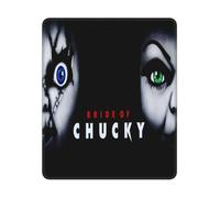 Alfombrilla de ratón Bride Of Chucky de 25 x 30 cm, compatible con ordenadores y portátiles, borde cosido, base de goma antideslizante, tejido de
