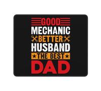 Alfombrilla De Ratón, Buen Mecánico Mejor Marido El Mejor Papá Mousepad Ergonómico Alfombrilla Gaming Multifuncional Gaming Mouse Pad para Ordenador Jugadore 25X30Cm