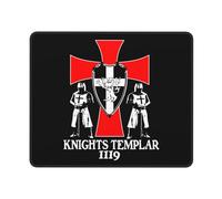 Alfombrilla De Raton Caballeros Templarios 1119 Cruzado Deus Mouse Pad Antideslizante Alfombrillas Cuadradada Impermeable Mousepad para Oficina Home Office Hogar XL