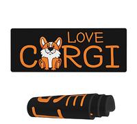 Alfombrilla De Ratón Carta De Amor Para Un Perro Corgi Alfombrilla Para Computadora Resistente A La Abrasión Antideslizante Mouse Pad, Para Oficina, Ordenador, Hogar, 80x30cm