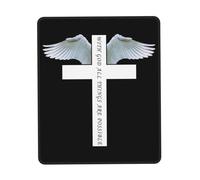 Alfombrilla De Ratón Christianty Jesus with God All Things Are Possible Mouse Pad Multifuncional Alfombra Raton Duraderos Tapete Escritorio para Oficina Pc Ordenador 25X30CM