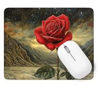Alfombrilla de Ratón Cielo Estrellado Alfombrilla Ratón, 340 x 280 mm Pequeña Mouse Pad Gaming Rosa, Mejora la Precisión y la Velocidad con Base de Goma Antideslizante y Bordes Cosidos p1j-761