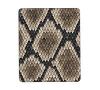 Alfombrilla de ratón clásica de piel de serpiente, alfombrilla de ratón para computadora, fácil de deslizar, duradera, portátil, para oficina y hogar, múltiples tamaños