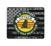 Alfombrilla De Raton Club Náutico del Golfo De Tonkín, Séptima Flota De EE. UU., Vietnam Cuadradada Portátil Mousepad Antideslizante Alfombrilla Ratón para Computadora Home Office Hogar M