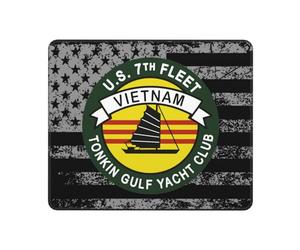 Alfombrilla De Raton Club Náutico del Golfo De Tonkín, Séptima Flota De EE. UU., Vietnam Cuadradada Portátil Mousepad Antideslizante Alfombrilla Ratón para Computadora Home Office Hogar M