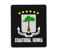 Alfombrilla De Ratón Coat of Arms of Equatorial Guinea Guinean Flag Emblem Mouse Pad Multifuncional Mousepad Duraderos Alfombra Raton para Ordenador Pc Oficina 25X30CM